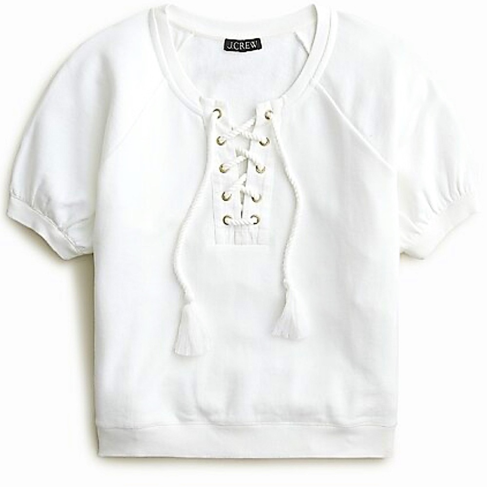 NWT J.Crew University Terry Top, Size XS